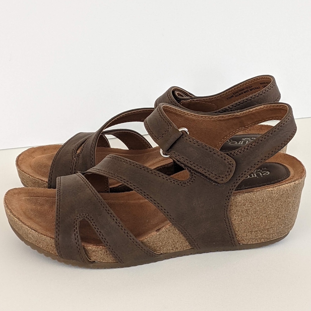 Eurosoft By Sofft Eliza Wedge Sandals - 7.5